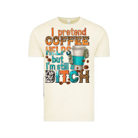 Vintage Arctic i pretend coffee helps but im stil a bitch Vintage Tee - texasbilliewilder