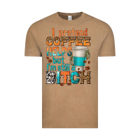 Vintage Coffee i pretend coffee helps but im stil a bitch Vintage Tee - texasbilliewilder