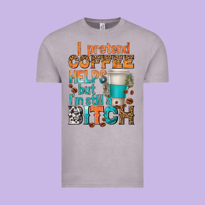 Vintage Tee i pretend coffee helps but im stil a bitch