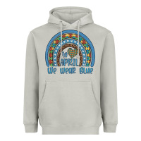 Moon Dust in april we wear blue autism awareness leopard rainbow Heavyweight Hoodie - Artiststas