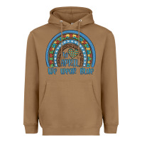 Toasted Coconut in april we wear blue autism awareness leopard rainbow Heavyweight Hoodie - Artiststas
