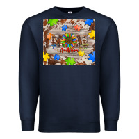 Navy autism mom Premium Sweatshirt - BarkalooDesign