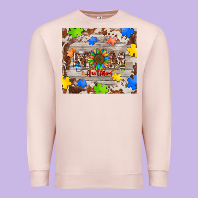 Autism Mom Premium Sweatshirt Designed By Barkaloodesign