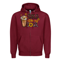 Burgundy cold like my soul Zipper Hoodie - CowhideDigitalArt