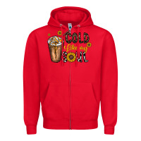 Red cold like my soul Zipper Hoodie - CowhideDigitalArt