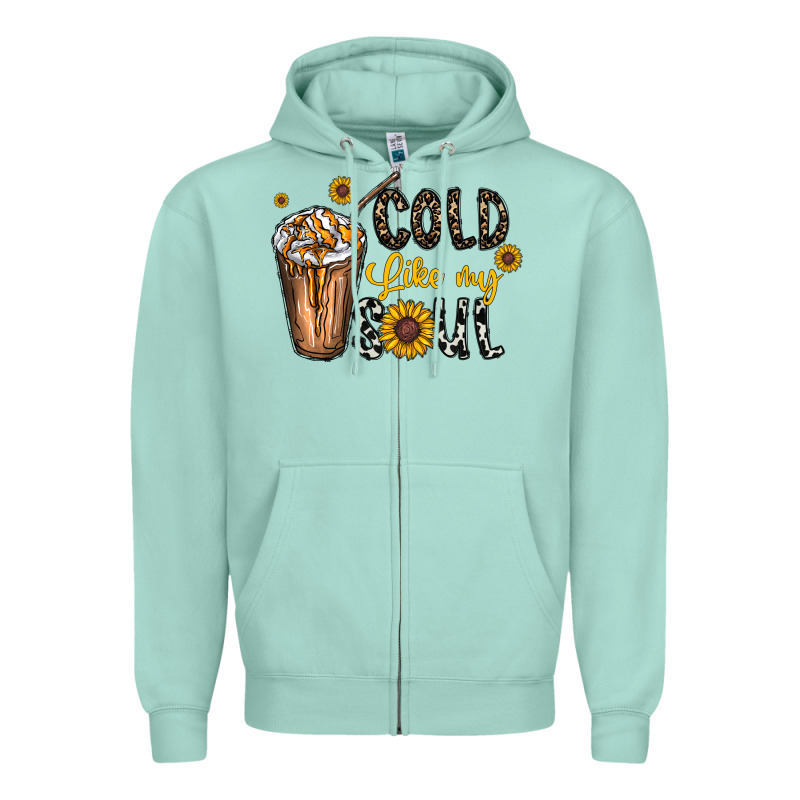 Cold Like My Soul Zipper Hoodie by CowhideDigitalArt | Teevron