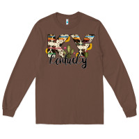 Chestnut kentucky state cowhide serape cactus Long Sleeve Tee - RanaPortraitStore