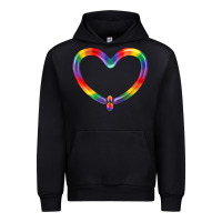 Black Lgbtq Heart Balloon Urban Hoodie - BundleAndBundleShop