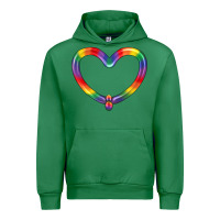 Emerald Lgbtq Heart Balloon Urban Hoodie - BundleAndBundleShop