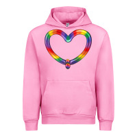 Fuchsia Pink Lgbtq Heart Balloon Urban Hoodie - BundleAndBundleShop