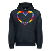 Navy Lgbtq Heart Balloon Urban Hoodie - BundleAndBundleShop