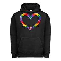 Pigment Black Lgbtq Heart Balloon Urban Hoodie - BundleAndBundleShop