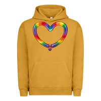 Pigment Peanut Butter Lgbtq Heart Balloon Urban Hoodie - BundleAndBundleShop