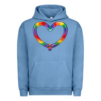 Pigment Pebble Blue Lgbtq Heart Balloon Urban Hoodie - BundleAndBundleShop