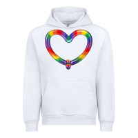 White Lgbtq Heart Balloon Urban Hoodie - BundleAndBundleShop