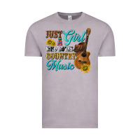 Vintage Zinc just a girl who loves country music Vintage Tee - texasbilliewilder