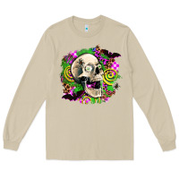 Mushroom halloween skull Long Sleeve Tee - AdoDesignShop