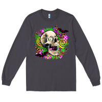 Smoke halloween skull Long Sleeve Tee - AdoDesignShop