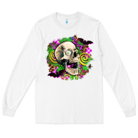 White halloween skull Long Sleeve Tee - AdoDesignShop