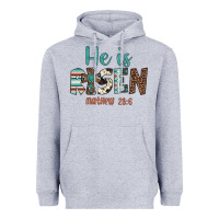 Heather Grey he is risen Heavyweight Hoodie - Artiststas