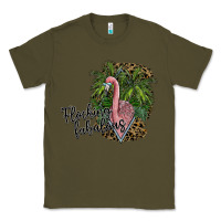 Army Green flocking fabulous Classic Tee - SublimationCraftShop