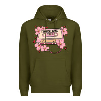 Army Green lover babe valentines day Premium Hoodie - MaliasSmallBusiness