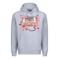 Heather Grey lover babe valentines day Premium Hoodie - MaliasSmallBusiness
