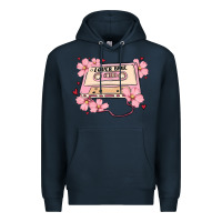 Navy lover babe valentines day Premium Hoodie - MaliasSmallBusiness