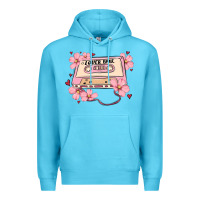 Ocean Blue lover babe valentines day Premium Hoodie - MaliasSmallBusiness