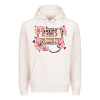 Pale Pink lover babe valentines day Premium Hoodie - MaliasSmallBusiness