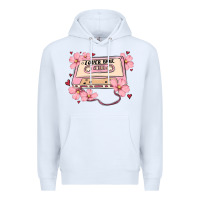 White lover babe valentines day Premium Hoodie - MaliasSmallBusiness