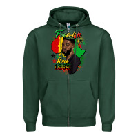 Sports Green free ish since 1865 black man Zipper Hoodie - HRA Design Shop