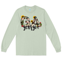 Matcha georgia state cowhide serape cactus Long Sleeve Tee - RanaPortraitStore