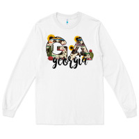 White georgia state cowhide serape cactus Long Sleeve Tee - RanaPortraitStore
