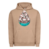 Pigment Burro baseball and western roses teardrop  8 Urban Hoodie - BundleAndBundleShop