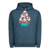 Pigment Midnight Navy baseball and western roses teardrop  8 Urban Hoodie - BundleAndBundleShop