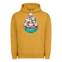 Pigment Peanut Butter baseball and western roses teardrop  8 Urban Hoodie - BundleAndBundleShop