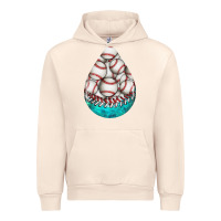 Sandshell baseball and western roses teardrop  8 Urban Hoodie - BundleAndBundleShop