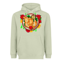 Matcha empanadas plate and roses Heavyweight Hoodie - AdoDesignShop