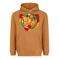 Meerkat empanadas plate and roses Heavyweight Hoodie - AdoDesignShop