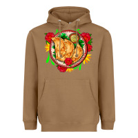 Toasted Coconut empanadas plate and roses Heavyweight Hoodie - AdoDesignShop