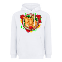 White empanadas plate and roses Heavyweight Hoodie - AdoDesignShop