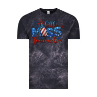 Cloud Black little miss firecracker 4th of july Vintage Tee - BarkalooDesign