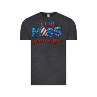 Vintage Black little miss firecracker 4th of july Vintage Tee - BarkalooDesign