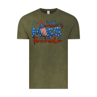 Vintage Olive little miss firecracker 4th of july Vintage Tee - BarkalooDesign