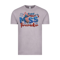 Vintage Zinc little miss firecracker 4th of july Vintage Tee - BarkalooDesign