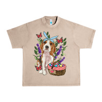 French Oak Easter Beagle Urban Heavy Tee - RanaPortraitStore