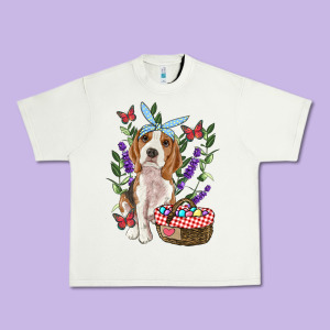 Easter Beagle Urban Heavy Tee Designed By Ranaportraitstore