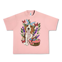 Salmon Easter Beagle Urban Heavy Tee - RanaPortraitStore