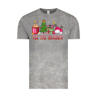 Cloud Rock 'tis the season pink christmas Vintage Tee - Zillion Design Studio
